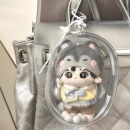 10cm娃外出遛娃包透明防尘pvc明星公仔追星应援棉花娃娃展示痛包