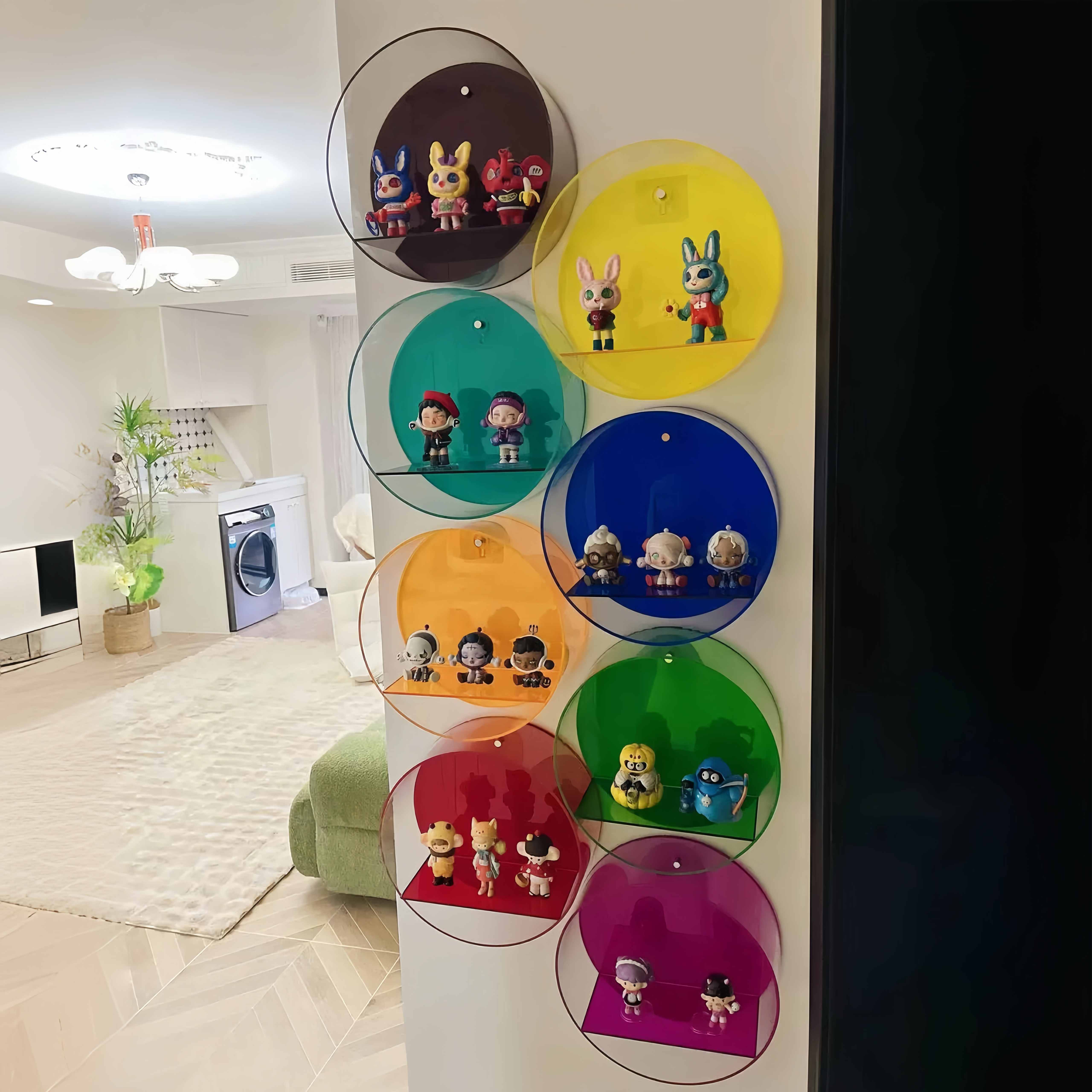 labubu盲盒展示架亚克力壁挂