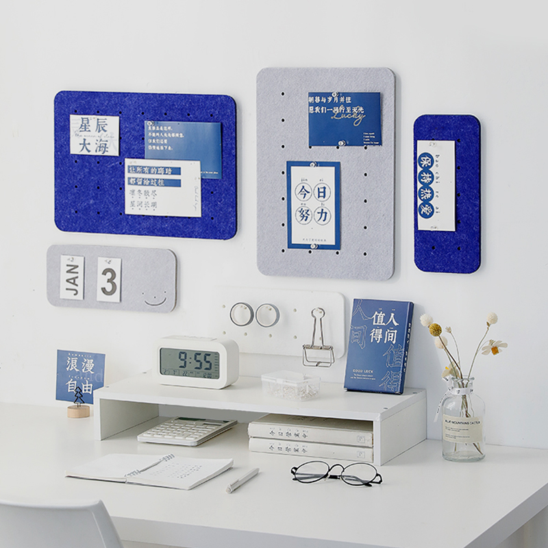 毛毡留言板墙面装饰照片墙