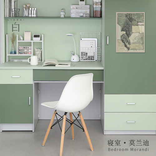 留白宿舍墙纸壁莫兰迪男桌面贴纸翻新女大学生自粘贴壁纸寝室改造