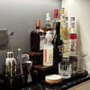 实木酒架酒柜展示架置物架简约家用小型餐厅桌上收纳架阶梯调酒架