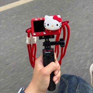 红色KT猫大疆action345保护壳硅胶套镜头保护盖机身可爱配件手绳