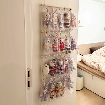 迪士尼挂件展示收纳架星黛露玲娜贝儿公仔娃娃钥匙扣挂墙置物架子