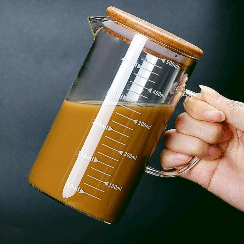 拉花缸咖啡拉花杯尖嘴圆嘴拉花缸杯子可微波炉加热专用玻璃奶泡杯