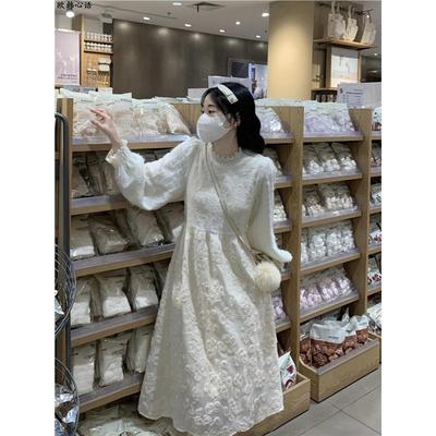 新款冬季日系公主风蕾丝连衣裙