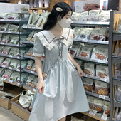 娃娃领连衣裙少女童夏装 2025新款 初中高中学生日系甜美学院风裙子