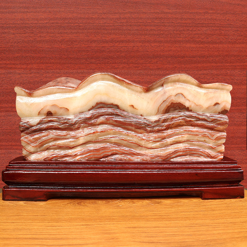 37*19*3cm4856g天然石材奇石摆件猪肉石五花肉桌面装饰雕刻石摆件,家居饰品,装饰摆件,淘宝优惠券,粉丝福利购,淘宝优惠卷