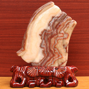 2cm1558g天然石材奇石摆件猪肉石五花肉桌面雕刻石摆件