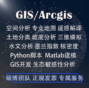 GIS代做空间分析做专题图遥感解译ArcGISgis开发arcgis数据批处理