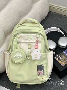 高颜值书包初中女生高中大学生大容量双肩包女设计感背包女少年感