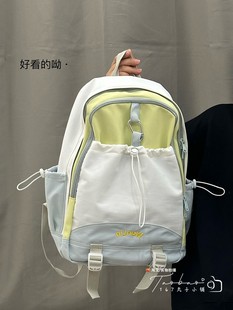 登山双肩包女2024新款小众设计感日系ins风校园书包初中女生高中