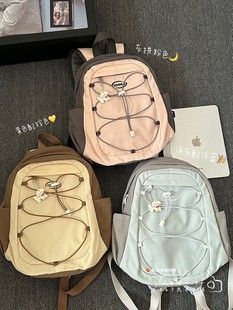 运动风书包初中女生高中生高颜值设计感户外登山双肩包女旅游背包