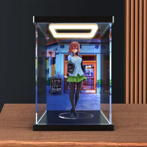 适用TAITO五等分的花嫁中野三玖重置版景品手办防尘罩灯光收纳盒