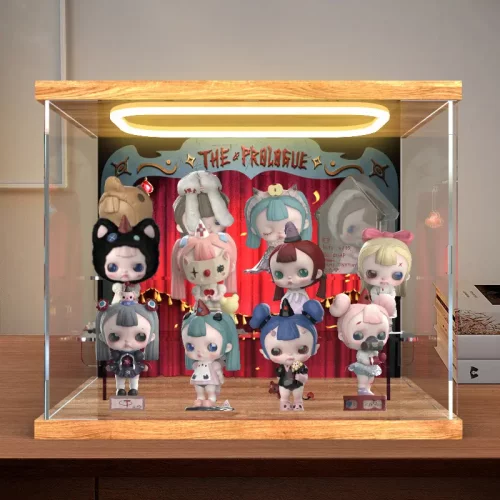 适用 泡泡玛特 TINYTINY 开场白系列手办盲盒回灯款亚克力收纳盒