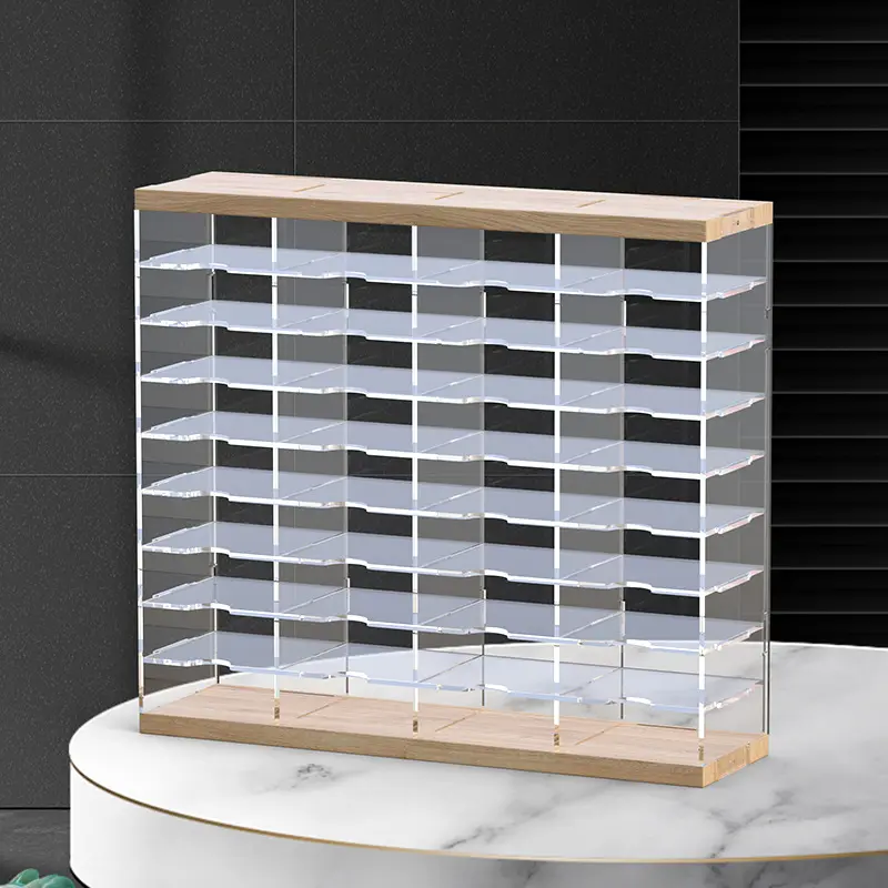 奥特曼卡片收纳盒游戏卡盒装少儿字卡牌小卡分类透明创意分格盒子