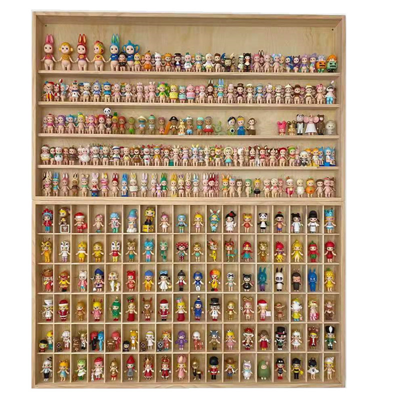 实木多格防尘盖收纳盒泡