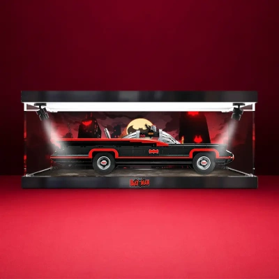 适用76328 蝙蝠侠经典电视剧蝙蝠战车模型防尘罩亚克力收纳盒