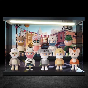适用FARMER BOB7代动物公民系列盲盒潮玩手办场景展示盒摆件防尘