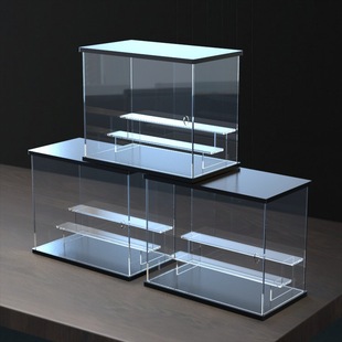 亚克力展示盒泡泡玛特popmart盲盒寝室防尘罩Molly收纳展示架子