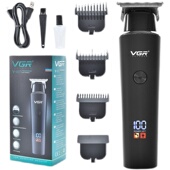 VGR新款 8小时续航电动推子液晶理发器发廊专用油头雕刻电推剪V937