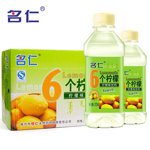 名仁6个柠檬饮料375ml*24瓶