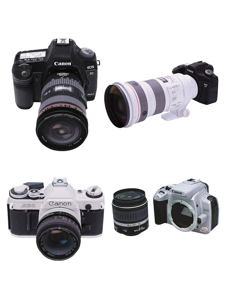 종이 모델 DIY 수제 1:1 시뮬레이션 SLR 디지털 카메라 손으로 만든 장식품 재미있는 수제 종이 컷 장난감