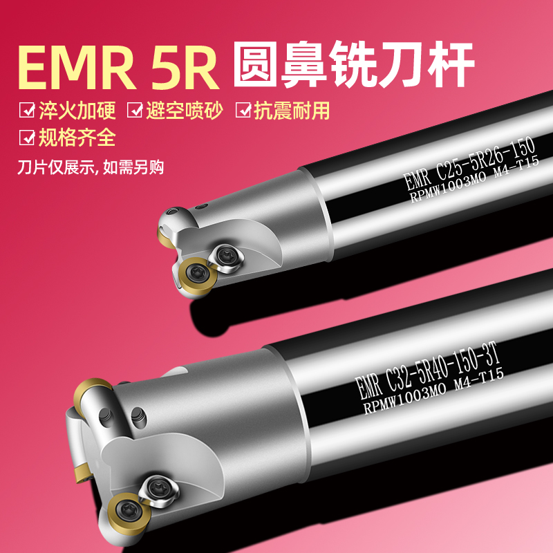 CNC铣床圆鼻铣刀杆/粗加工铣刀杆/30R5刀杆/EMR C25-5R30-250