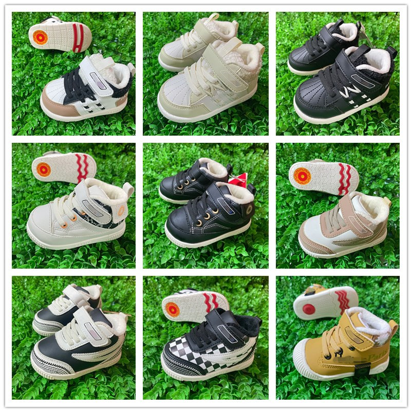 加绒加厚冬款关键鞋男女童学步鞋