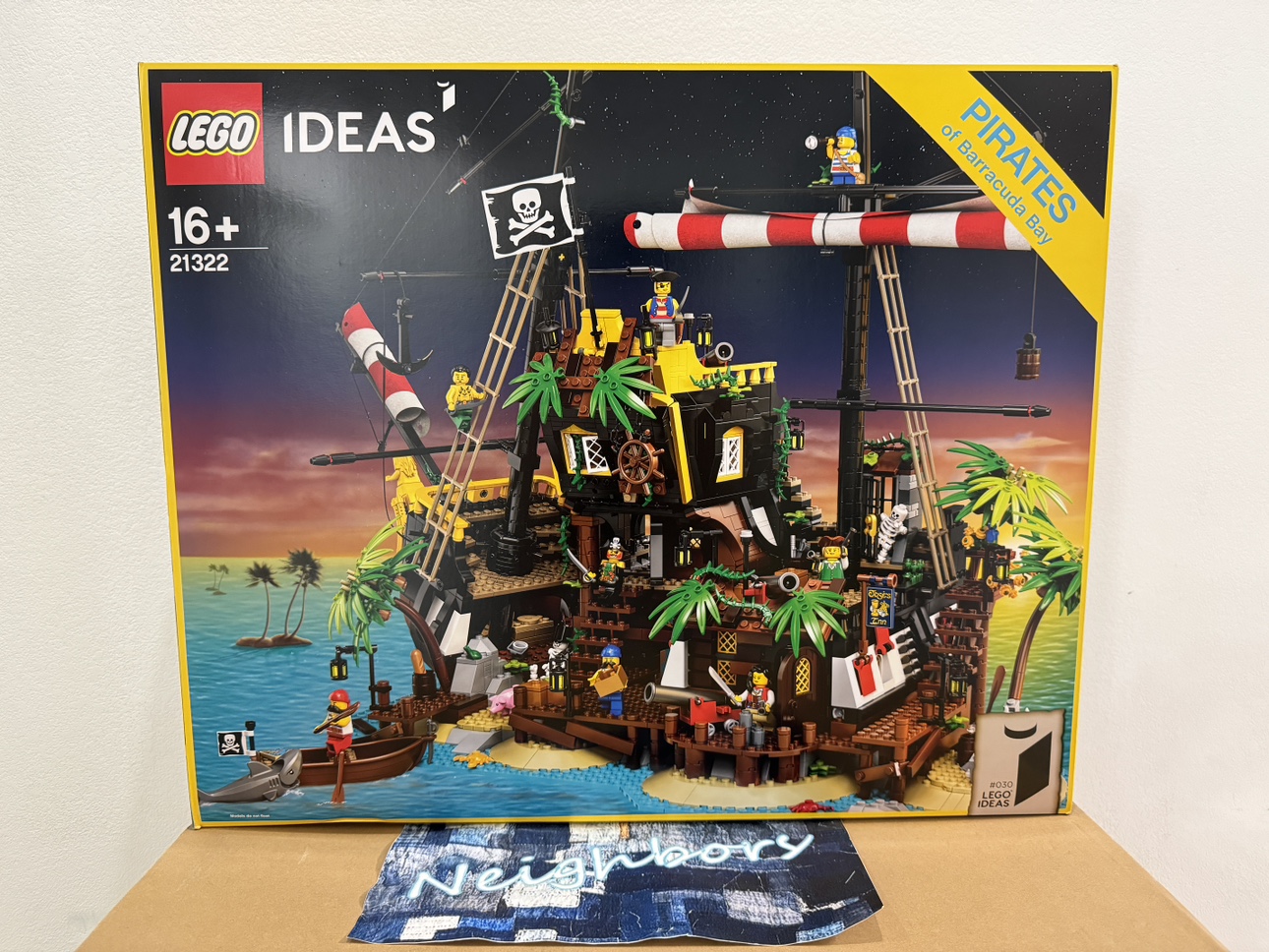 LEGO乐高21322 梭鱼湾海盗 红胡子船长的海贼岛溪鱼湾海盗船积木