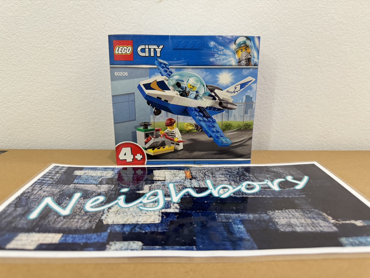 LEGO乐高60207 City空中特警喷气飞机巡逻无人机城市追击积木玩具