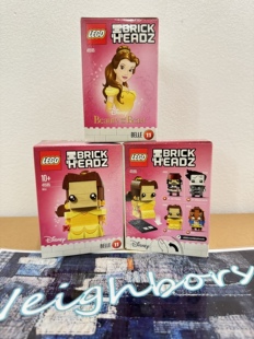 LEGO乐高 41595 方头仔 Belle贝拉公主 美女与野兽公仔积木玩具