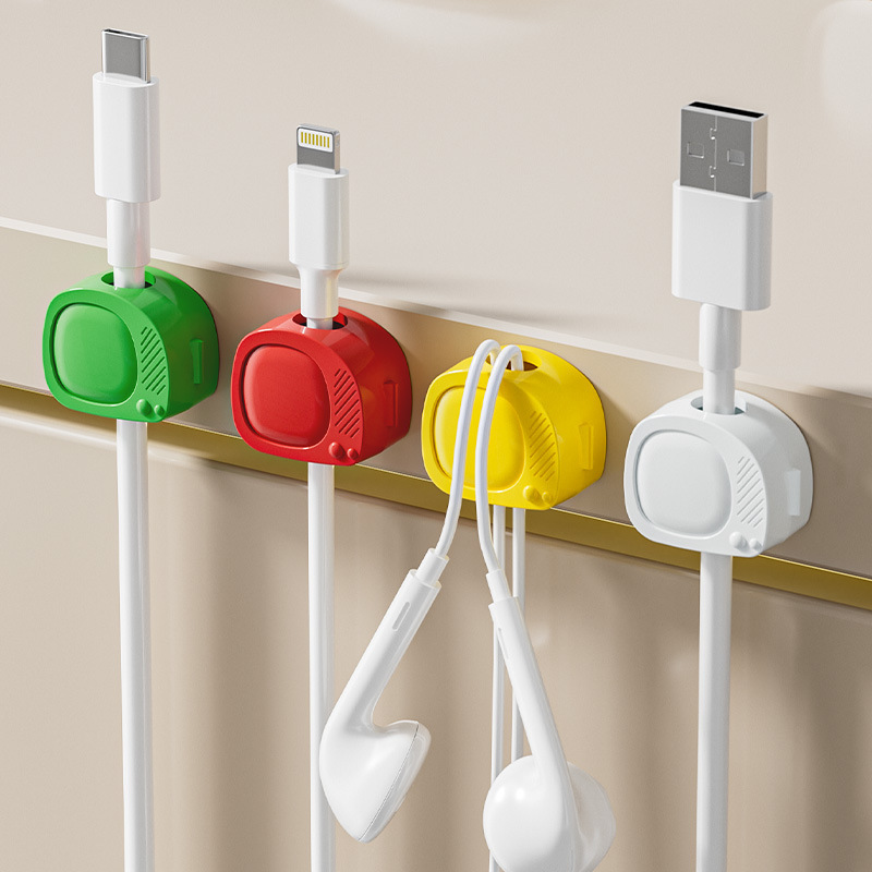 理线器数据线固定器桌面扣耳机充电线整理收纳扣简约多功能绕线器