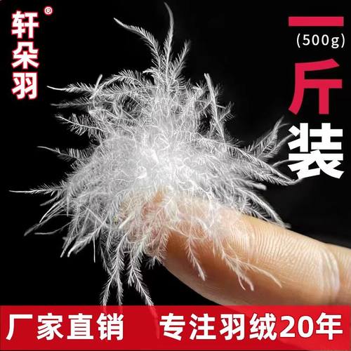 大朵白鹅白鸭绒散装批发被填充物