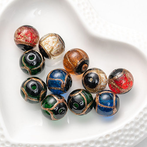 手链饰品材料包香灰琉璃珠子散珠手工diy串珠文玩手串吞金兽配饰