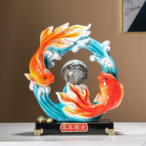 工艺品年年有余办公室轻奢