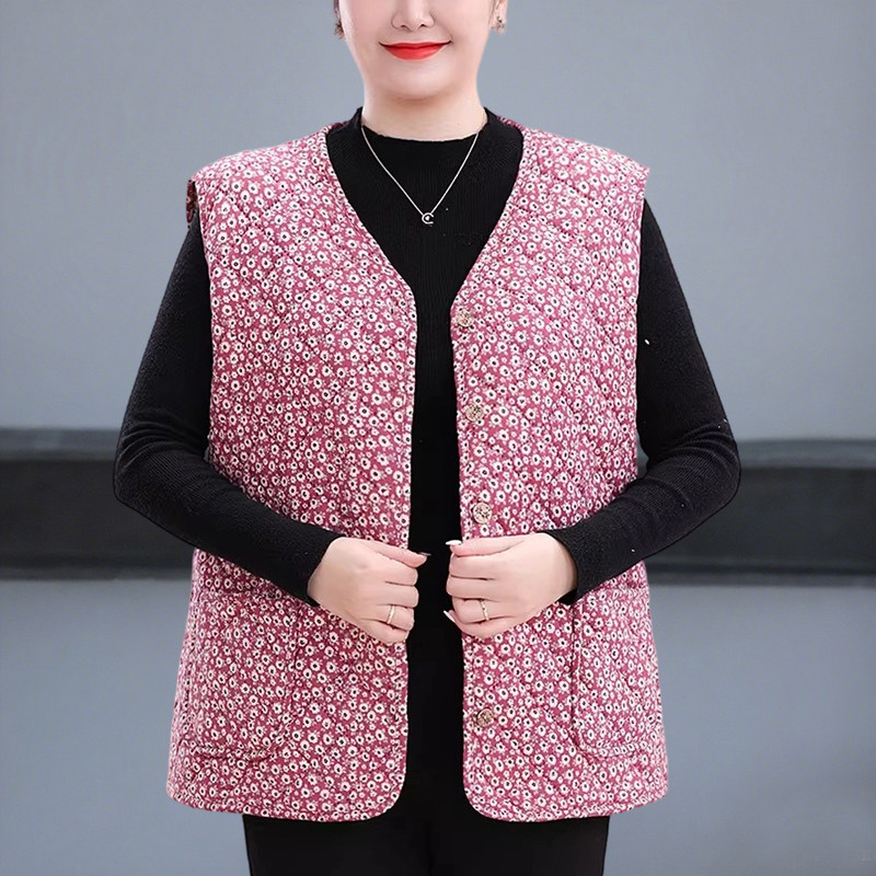 特加肥加大码马甲女中老年胖妈妈加绒保暖坎肩马甲背心200斤冬装