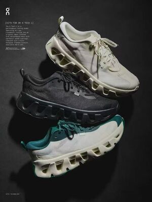 On昂跑 x Kith 联名款 K-Tech 1休闲运动鞋男女同款白绿