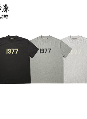 燎原Fear of God Essentials 22SS Tee Iron 1977系列短袖T恤男女