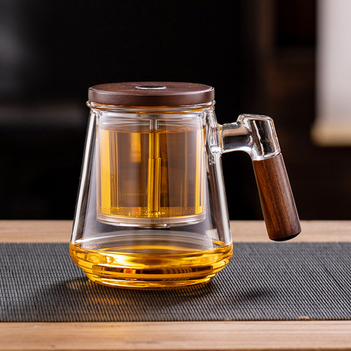 飘逸杯泡茶杯2025新款茶水分离壶茶杯茶具套装家用高硼硅玻璃茶壶