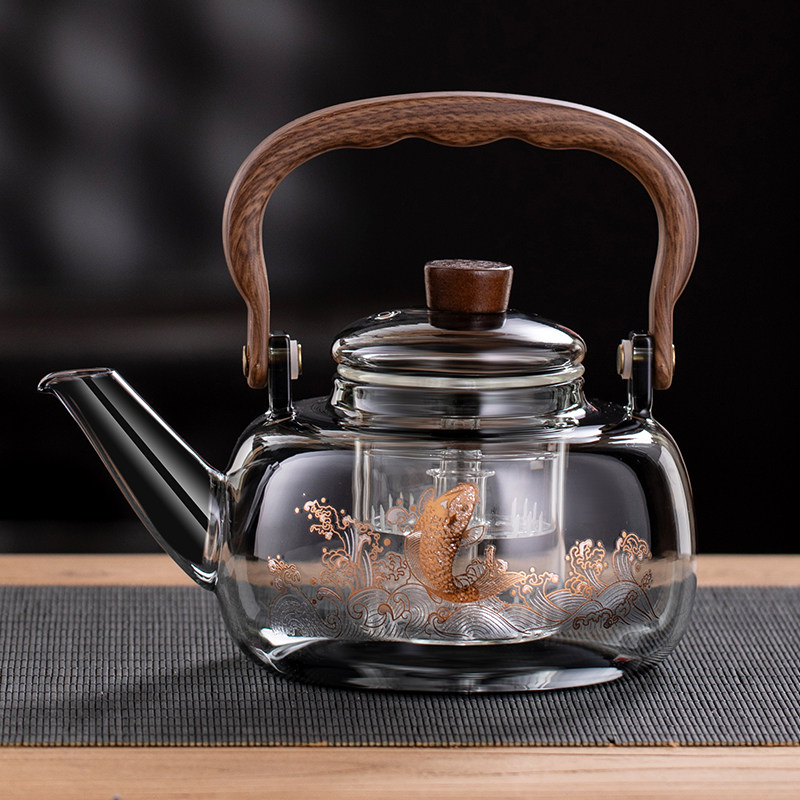 玻璃煮茶壶可明火电陶炉2025新款围炉耐高温提梁烧水壶养生茶器具