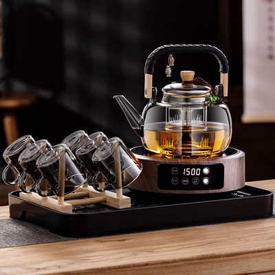玻璃煮茶壶2025新款茶具套装耐高温提梁烧水壶家用电陶炉煮茶器