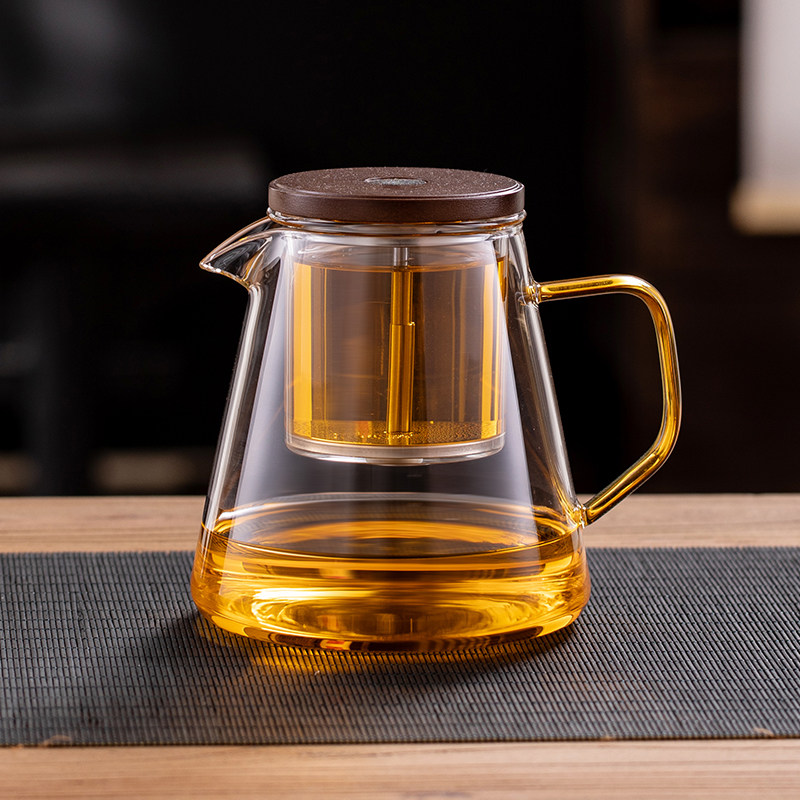 飘逸杯泡茶壶家用2025新款全玻璃内胆按压式一键茶水分离茶具套装