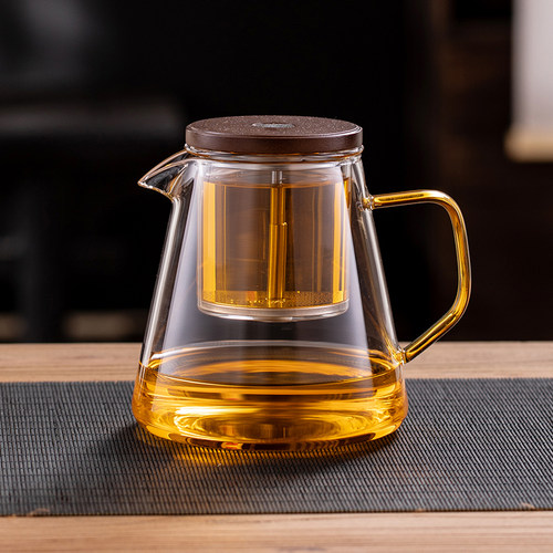 飘逸杯泡茶壶家用2025新款全玻璃内胆按压式一键茶水分离茶具套装