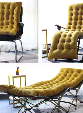 躺椅垫子折叠椅坐垫秋冬季实木沙发通用靠背一体垫办公电脑椅垫