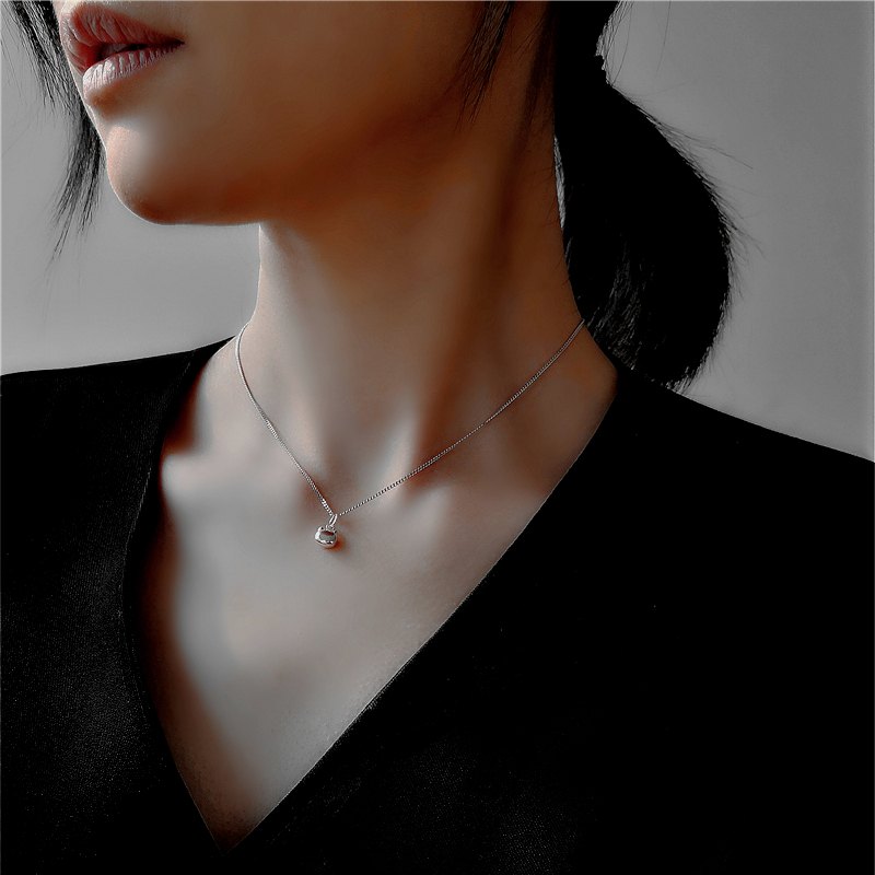 可爱项链海棠社纯银女文艺