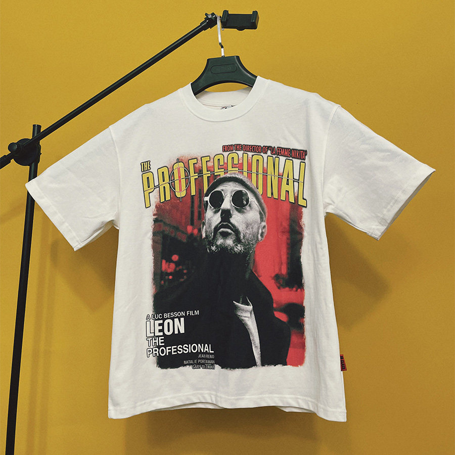 The Professional这个杀手不太冷美式vintage复古做旧纯棉短袖T恤