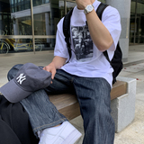 夏装短袖T恤男女同款韩版宽松印花半袖圆领情侣百搭上衣DT17P30，男装T恤，星座710