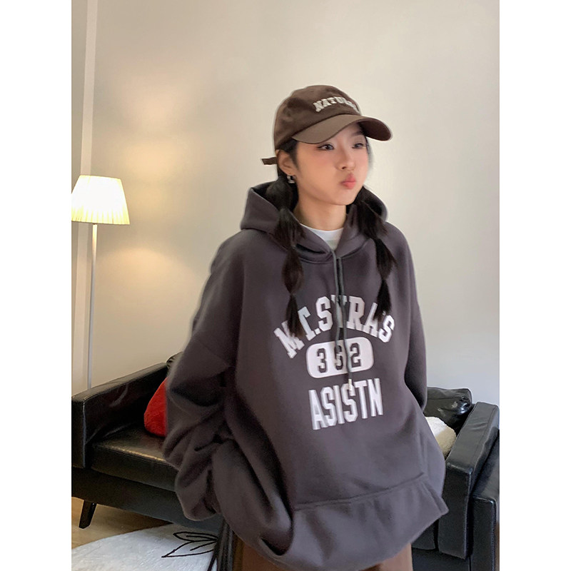 2023卫衣女连帽秋冬季ins潮流上衣宽松日系外套高街卫衣wy02P58,商品下架区,星座710