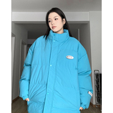 棉衣棉服女冬季加厚保暖宽松立领情侣白色棉袄外套潮MY03P88，男装棉衣，星座710