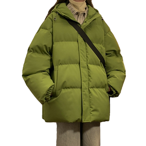 棉服女款2025年新款冬季连帽加厚棉衣高级感派克服外套棉MY05P88图片